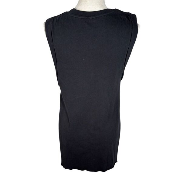 Free People Black Pure Cotton Embellished Jungle Bay Embroidered Tunic Tank Top - Picture 7 of 10